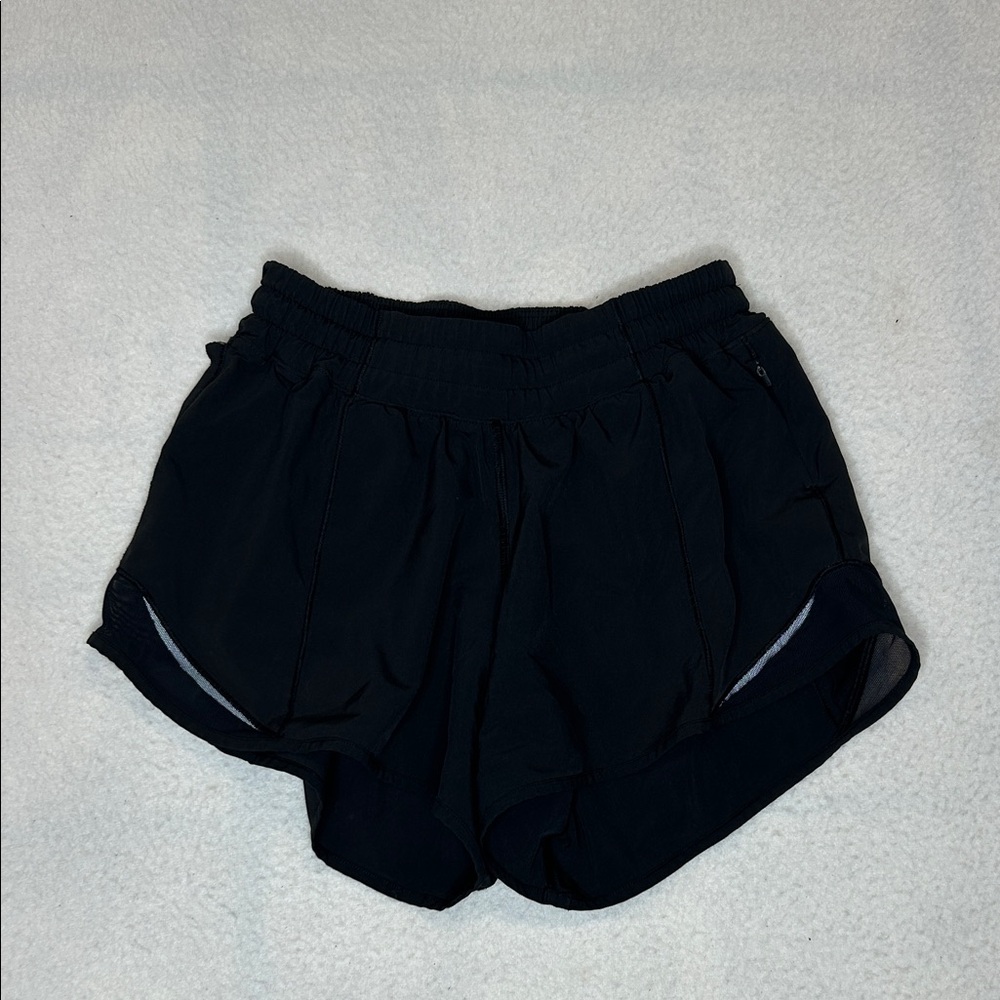 Lululemon Athletica Black Hotty Hot Shorts
